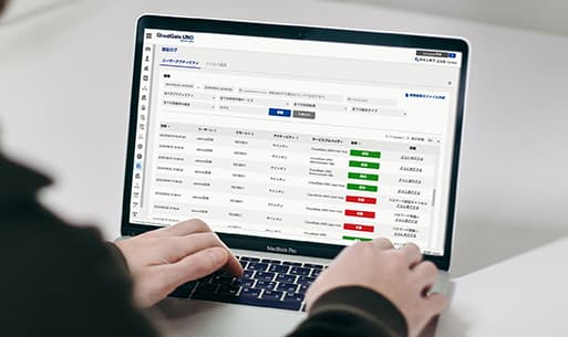 ユーザーの操作内容を確認可能