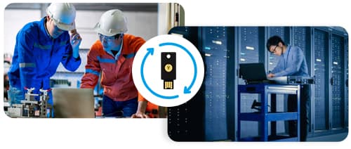 Data centers and plant operating companies utilizing YubiKey