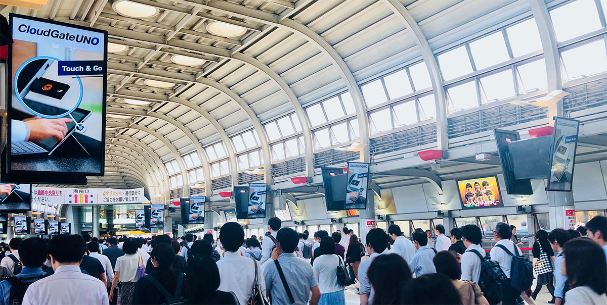 本日より品川駅でCloudGate UNO パスワードレス認証PR動画の掲載を開始しました